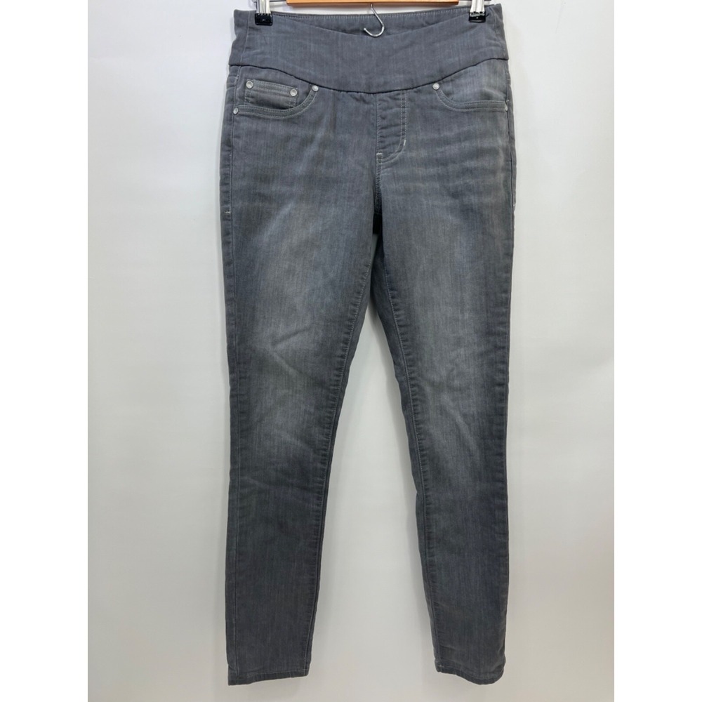 Jag Jeans Denim Capris Pull-On Elastic Gray Stretch Slim Skinny Womens Size 2/26